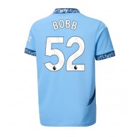 Stroje piłkarskie Manchester City Oscar Bobb #52 Koszulka Podstawowej 2024-25 Krótki Rękaw